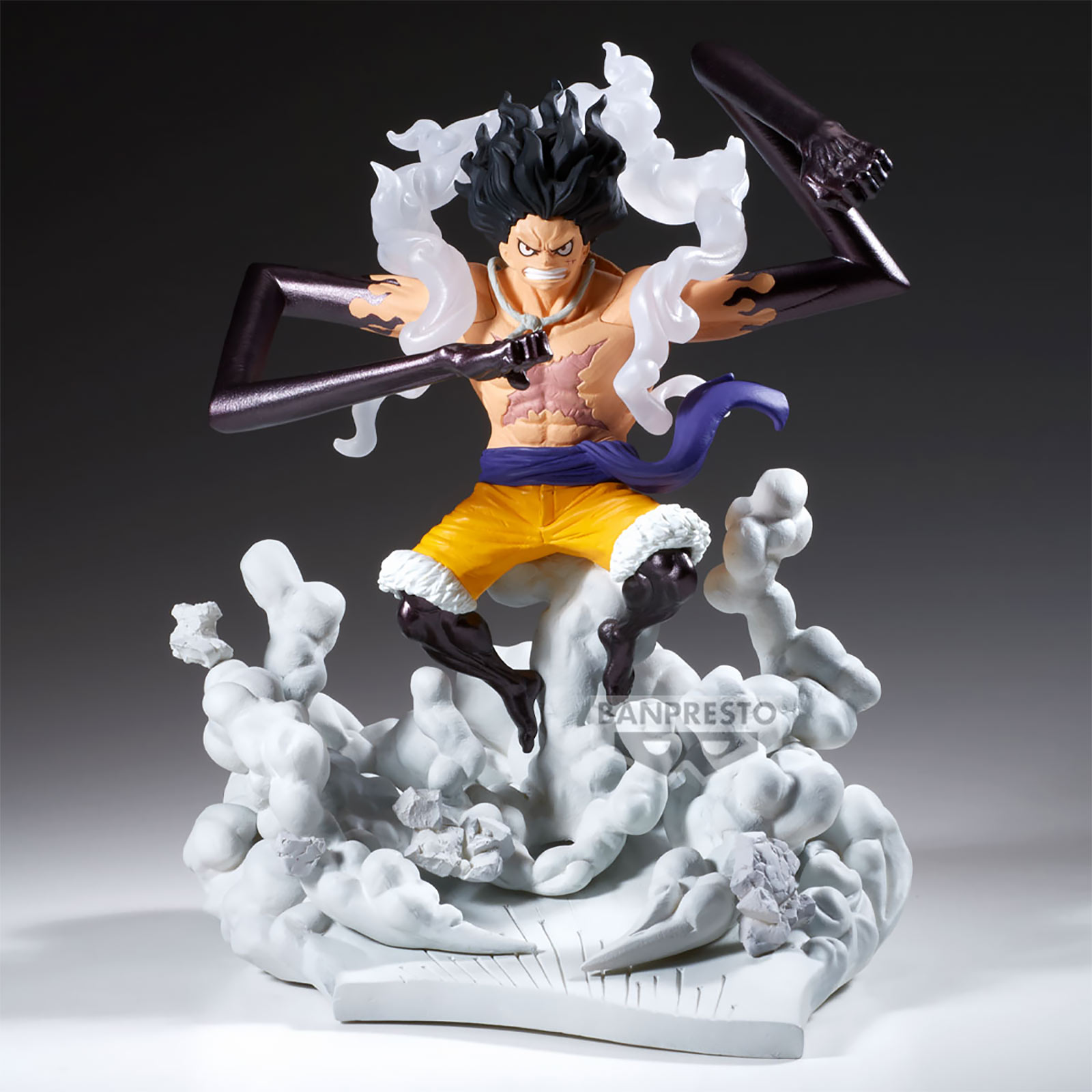 One Piece: Gear 4 - Figura de Monkey D. Luffy Senkozekkei - Banpresto