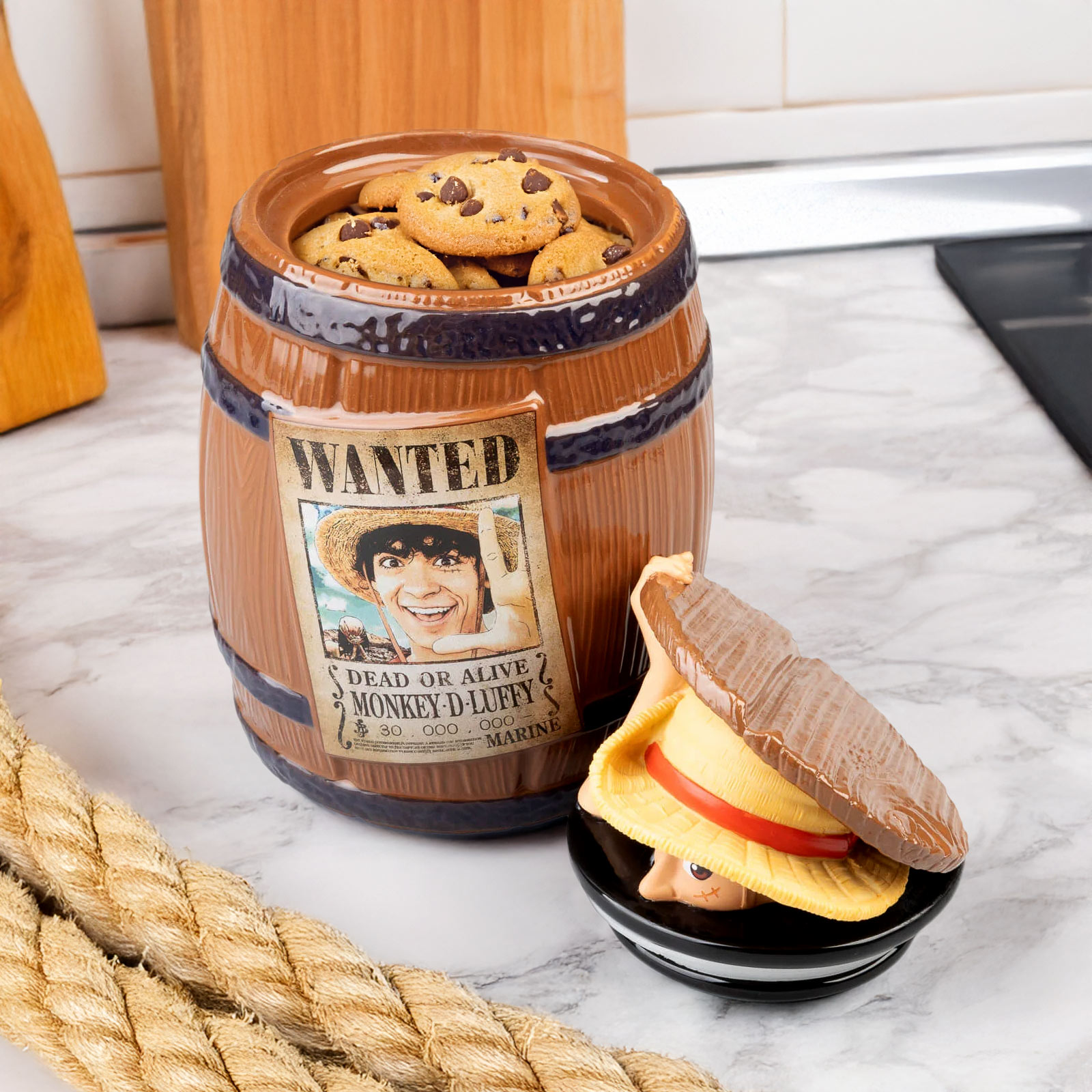 One Piece Netflix - Tarro de galletas Monkey D. Luffy