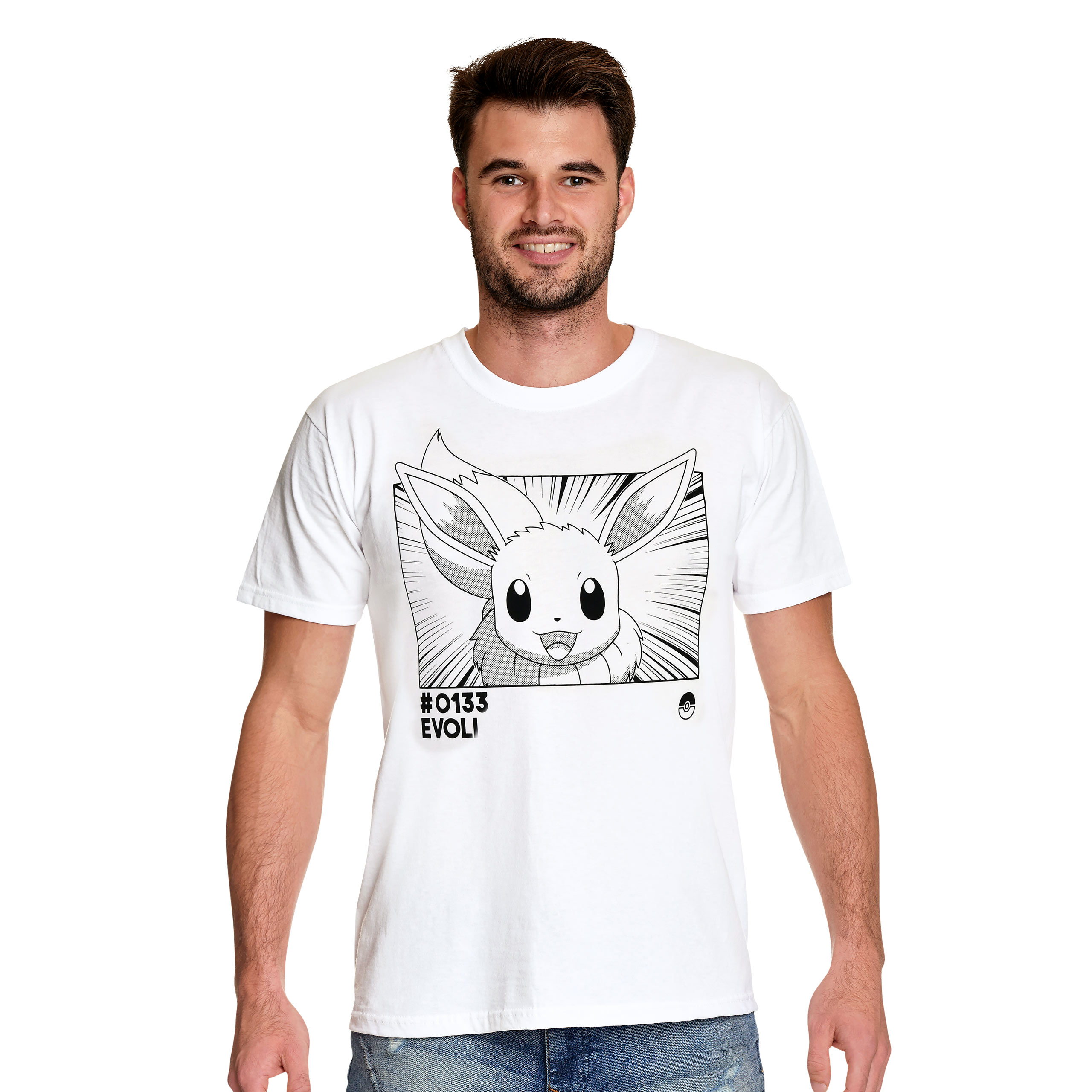 Pokemon - Evoli T-Shirt - XXL - Weiß
