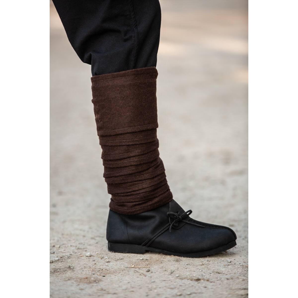 Vendajes medievales de lana para las piernas Karl - Gris - Leonardo Carbone