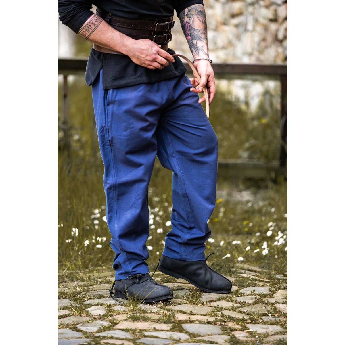 Pantalón medieval Veit azul - XXL - _ - Leonardo Carbone