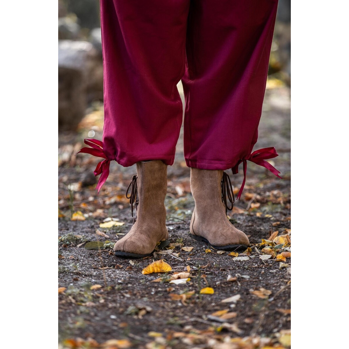 Medieval Knee Breeches Vincent red - XL - _ - Leonardo Carbone