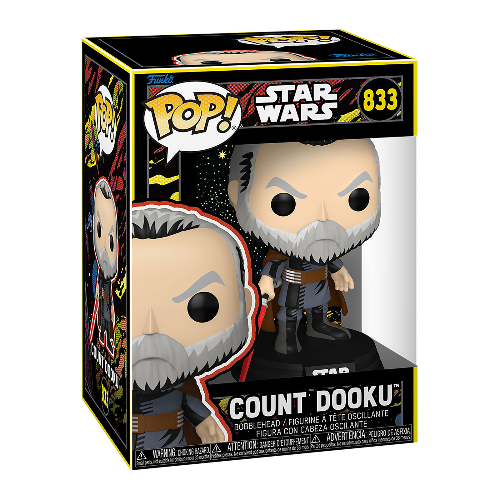 Star Wars – Figura retro Funko Pop con cabeza oscilante Count Dooku - Funko