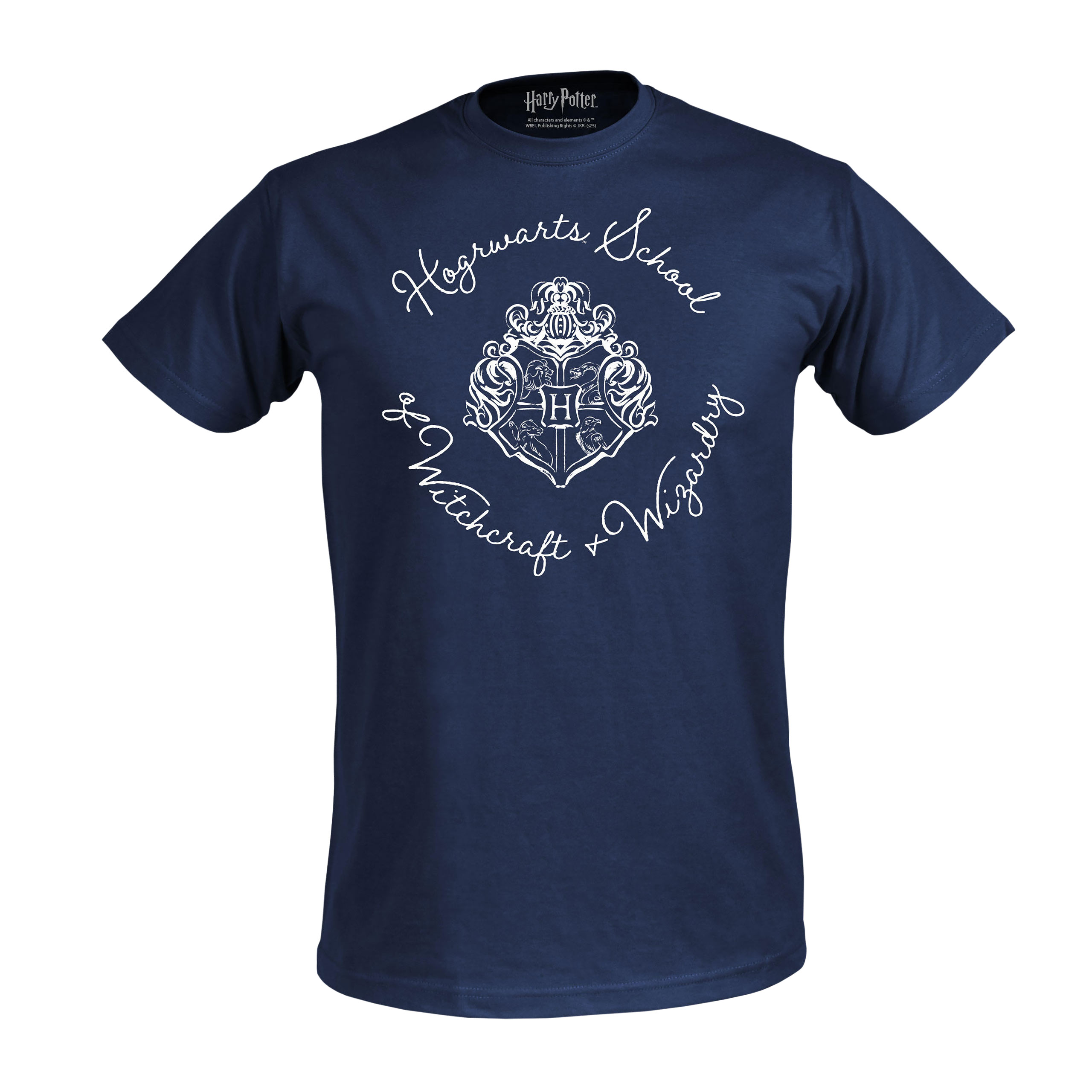 Camiseta escudo Hogwarts azul - Harry Potter - L - Azul