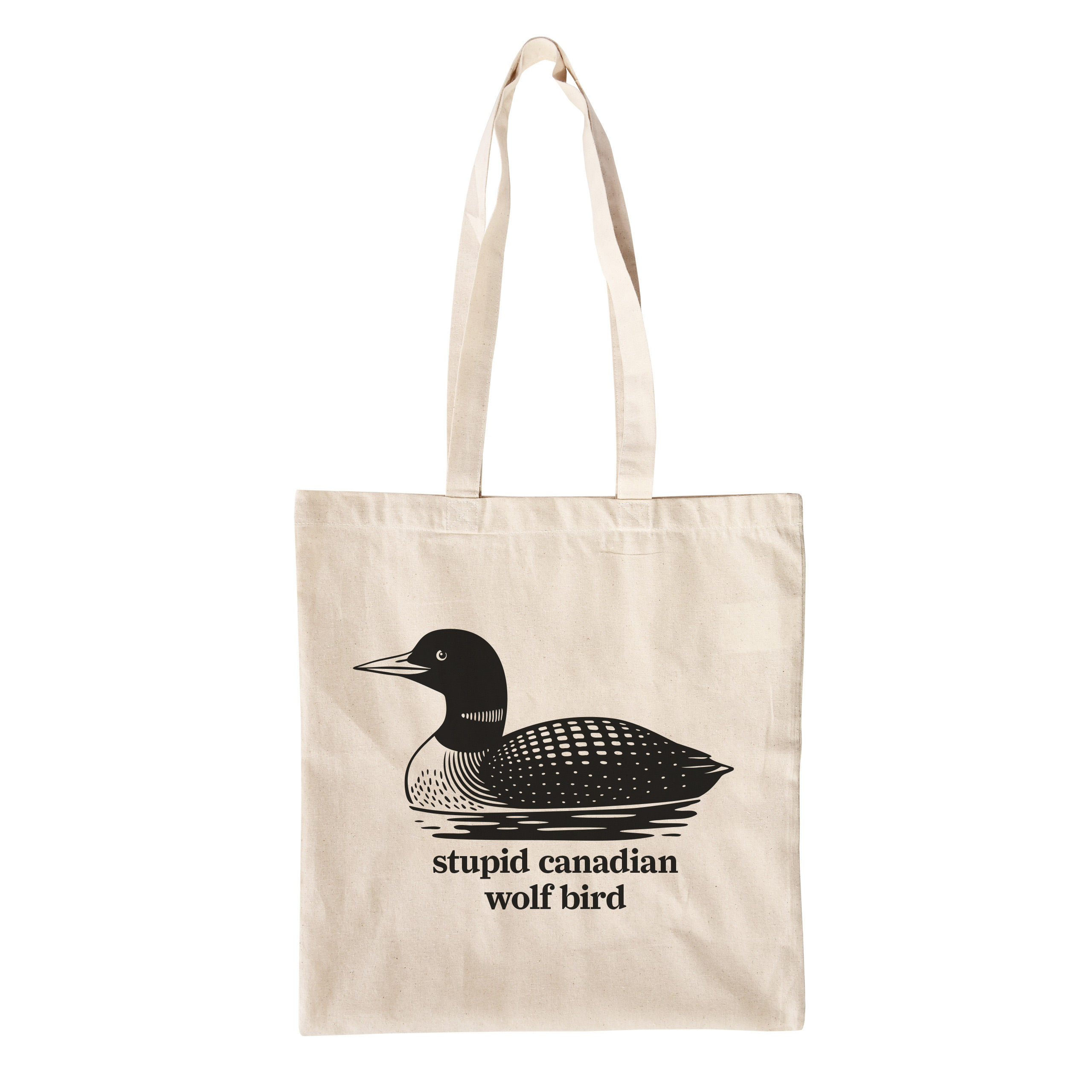 Bolsa de tela Stupid Canadian Wolf Bird para fans de Heated Rivalry