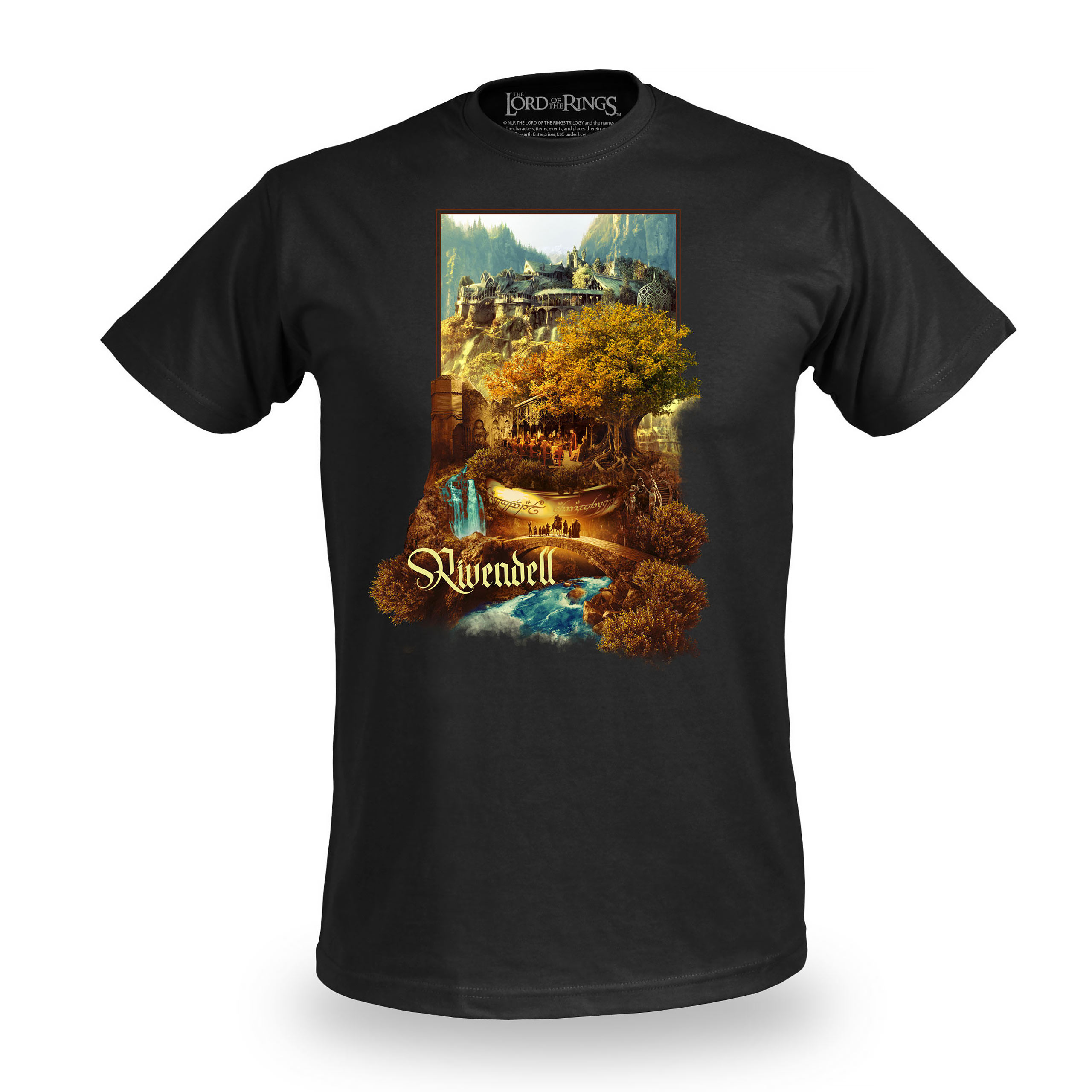 T-shirt Fondcombe noir - Le Seigneur des Anneaux - XXXL - Noir
