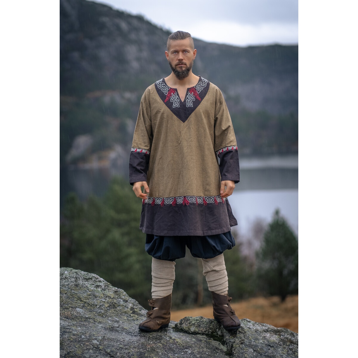 Tunica vichinga medievale Freydis sabbia - L XL - _ - Leonardo Carbone