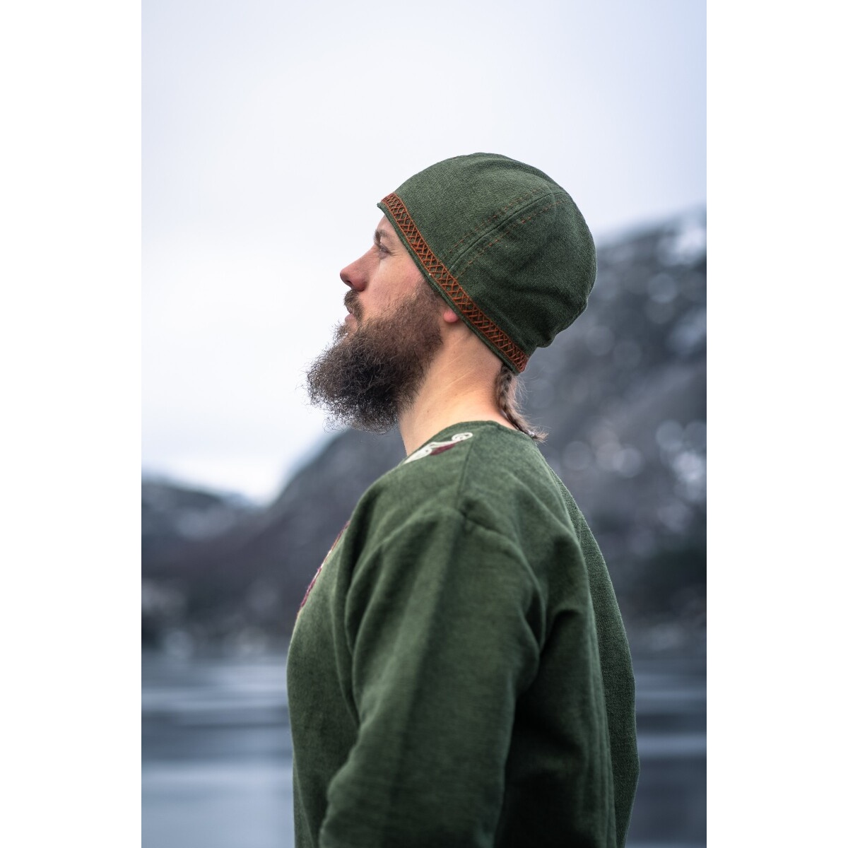 Medieval Viking Cap Anders green - L XL - _ - Leonardo Carbone