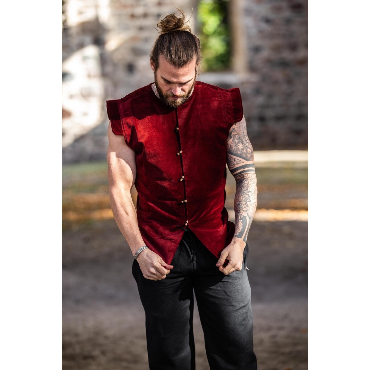 Mittelalter Gefütterter Samtwams Heinrich - M - Leonardo Carbone