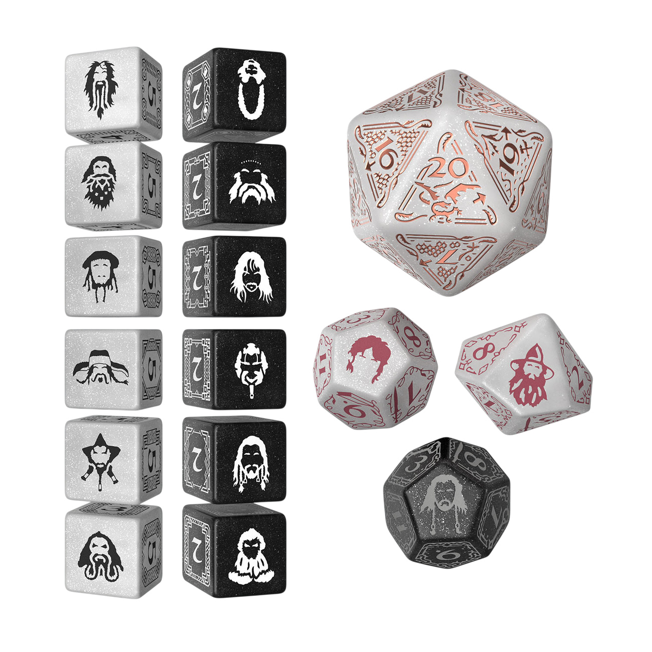 The Hobbit - Radiant Dawn TCG Dice Set 16 pcs