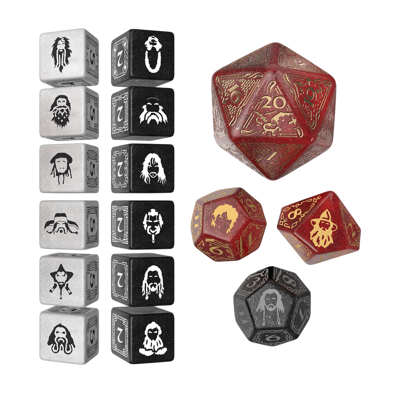 Lo Hobbit - Set di dadi TCG Ember Hearth 16 pz
