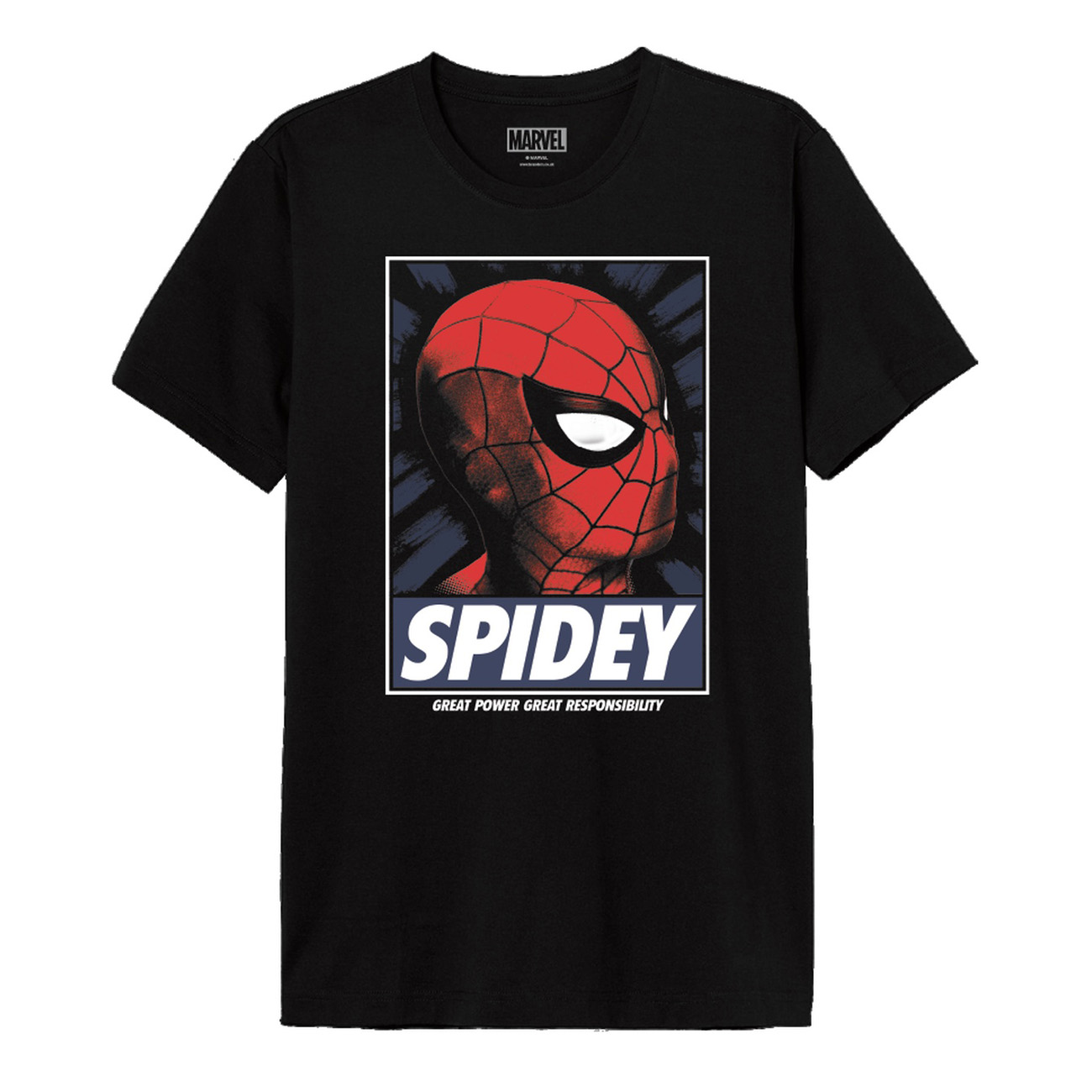 Spider-Man - Camiseta Spidey Great Power negra - XL - Negro