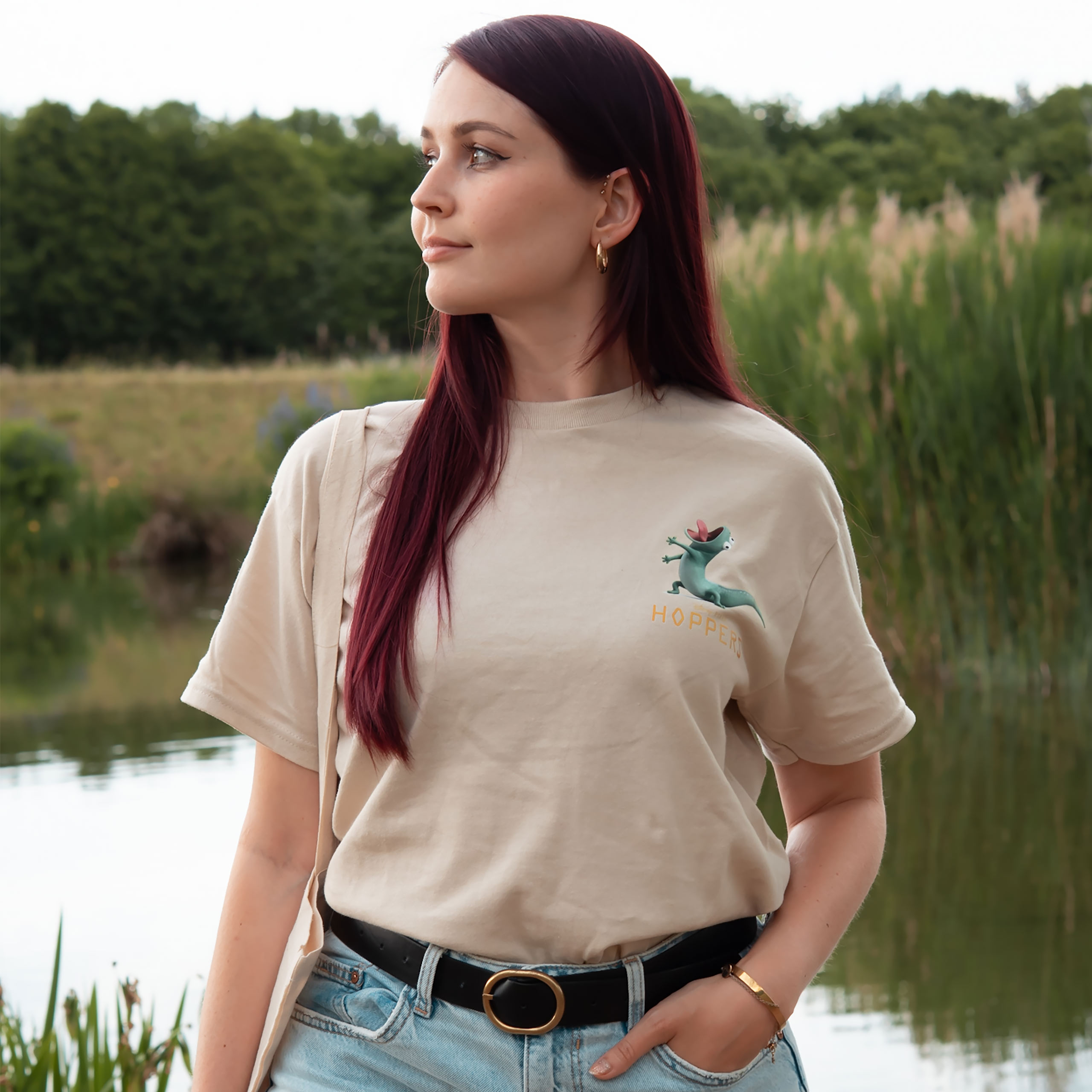 Hoppers - Tom Lizard T-Shirt - M - Beige