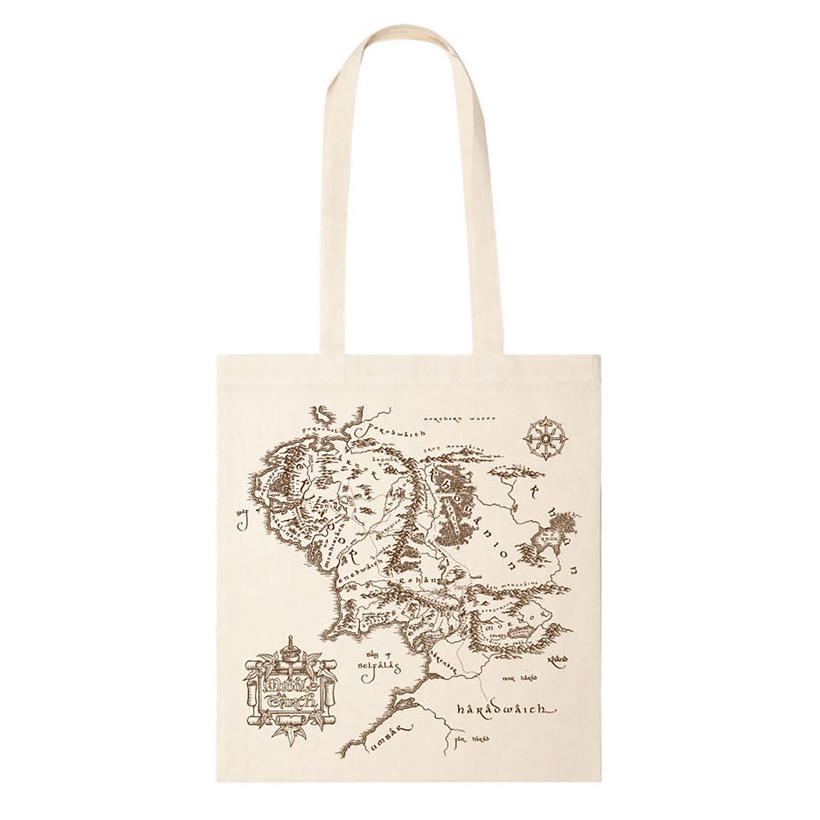 Kaart van Midden-aarde Tote bag - The Lord of the Rings
