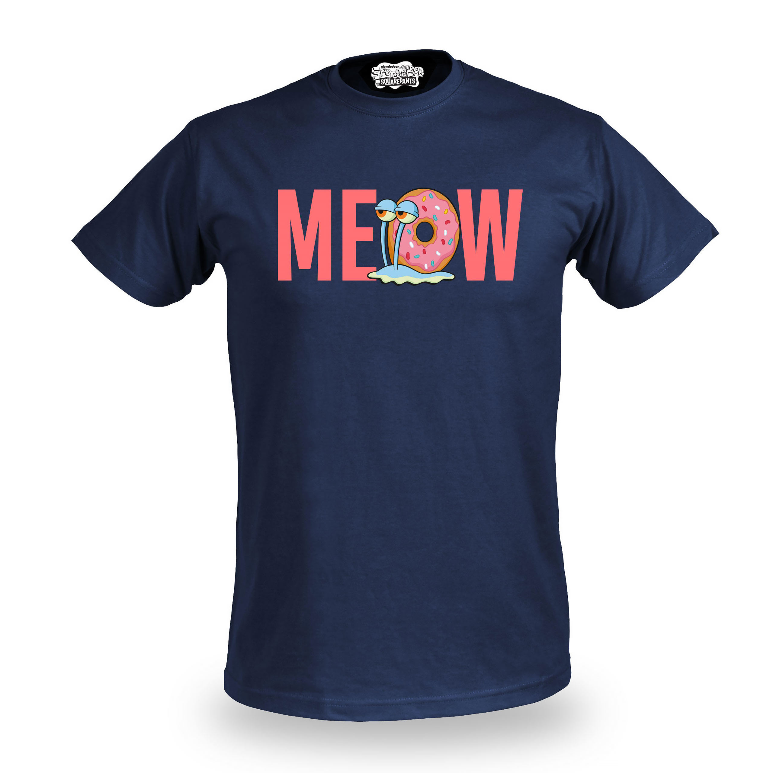 Bob Esponja - Camiseta Gary Meow azul - M - Azul