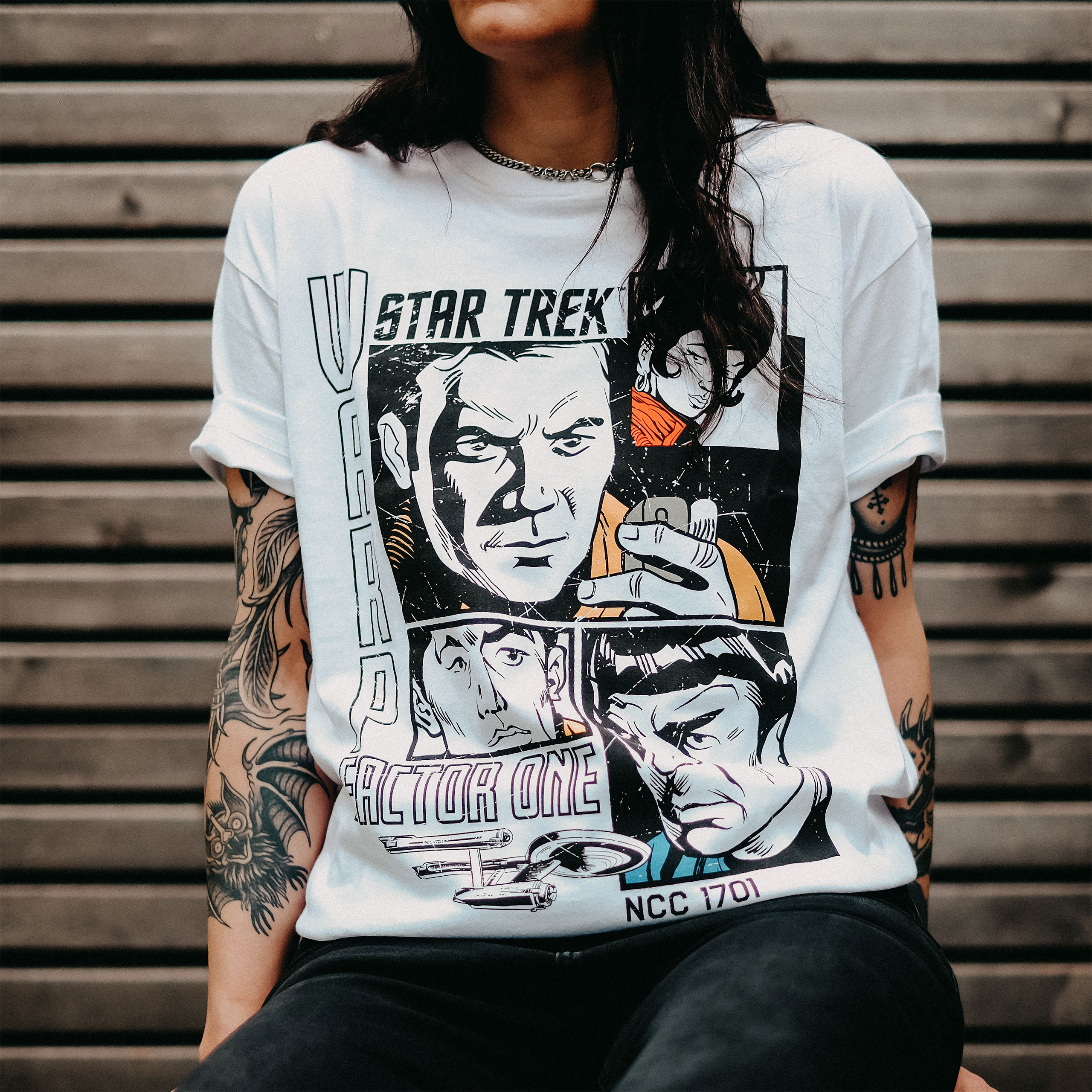 Star Trek - Warp 1 Retro T-Shirt White - S - White