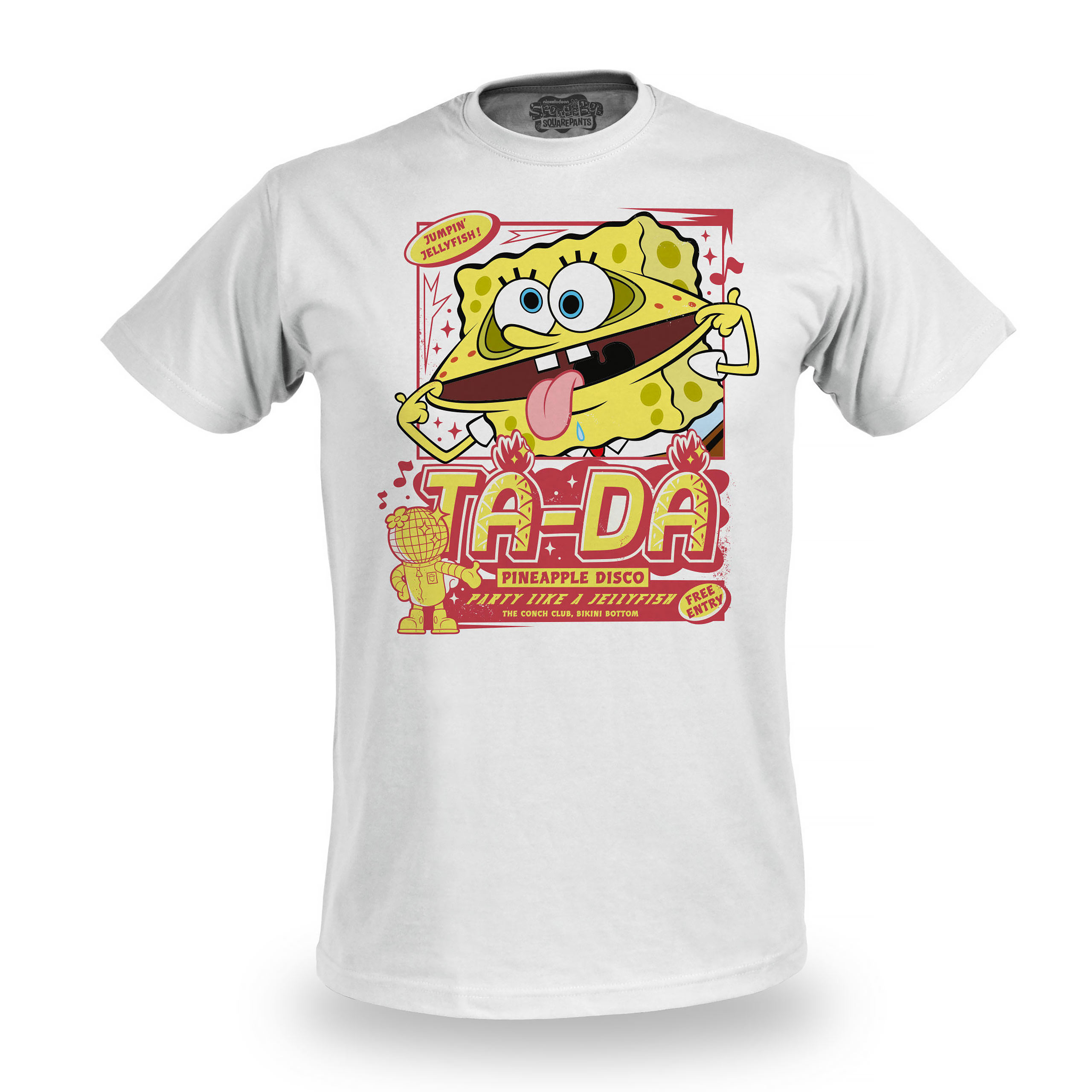 SpongeBob - Party Like a Jellyfish T-Shirt weiß - M - Weiß
