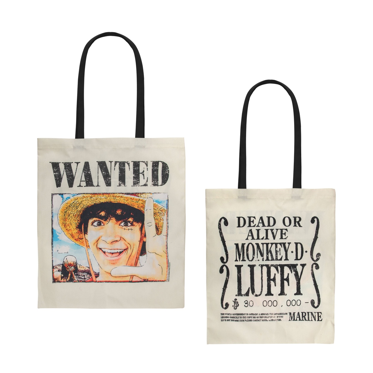 One Piece Borsa shopper Wanted Luffy - Bandai