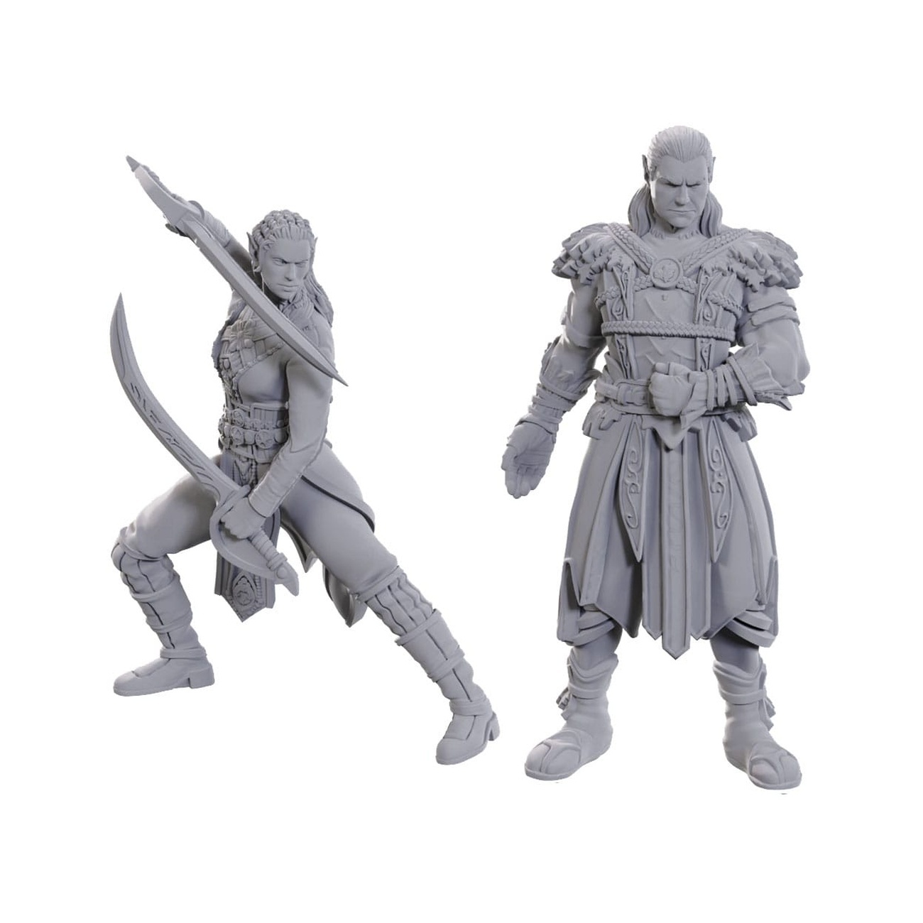 D&D Nolzur's Marvelous Miniatures Miniature non dipinte Jaheira & Halsin - mb1031