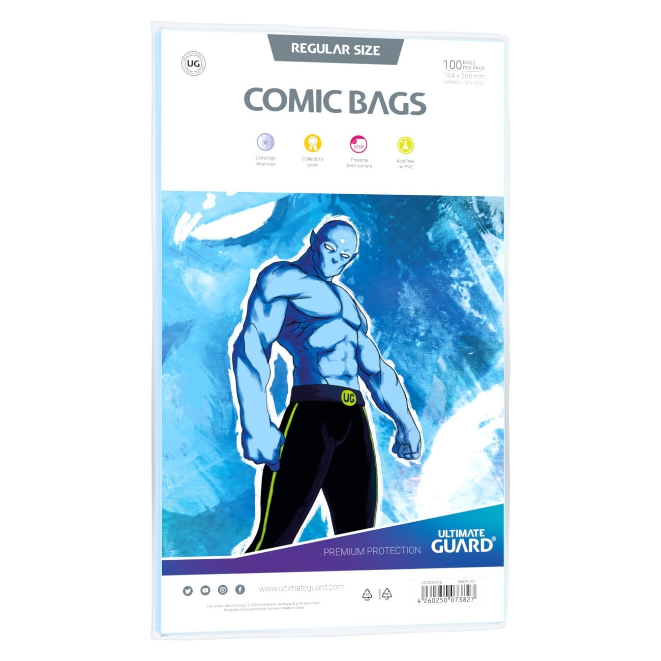 Ultimate Guard Comic Bags Standard (100) - Regular Size - Ultimate Guard