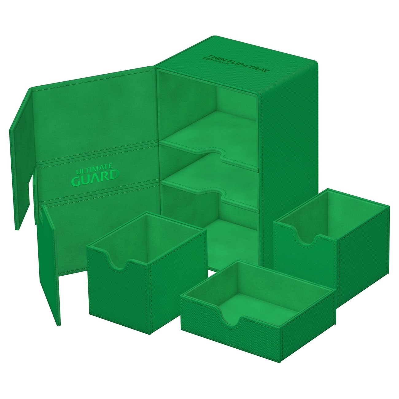 Ultimate Guard Twin Flip'n'Tray 160+ Xenoskin – green - Ultimate Guard