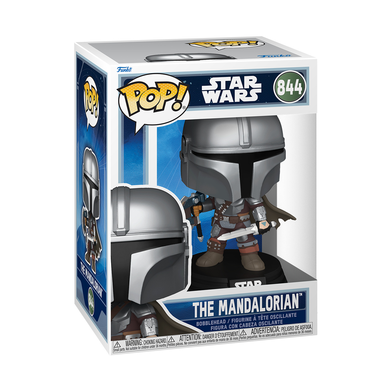 Mando (Dual Wield) Funko Pop Wackelkopf-Figur - Star Wars: Mandalorian & Grogu - Funko
