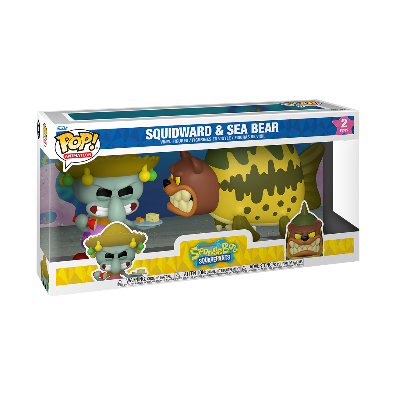 Bob Esponja – Calamardo con oso marino figura Funko Pop diorama - Funko