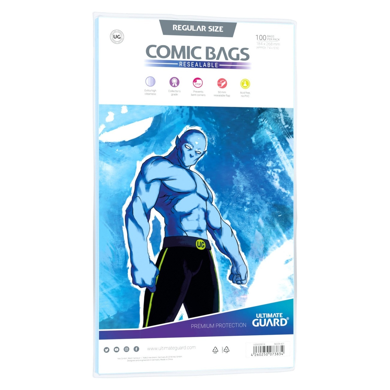 Ultimate Guard Comic Bags richiudibili (100) - Formato standard - Ultimate Guard