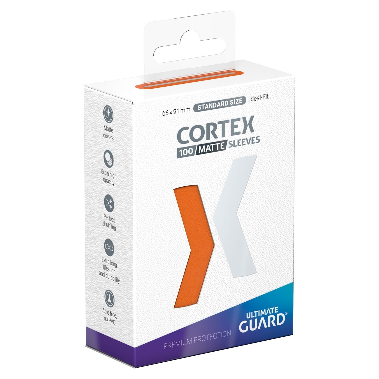 Ultimate Guard Cortex Sleeves Opache Standard Size (100) - Arancione - Ultimate Guard