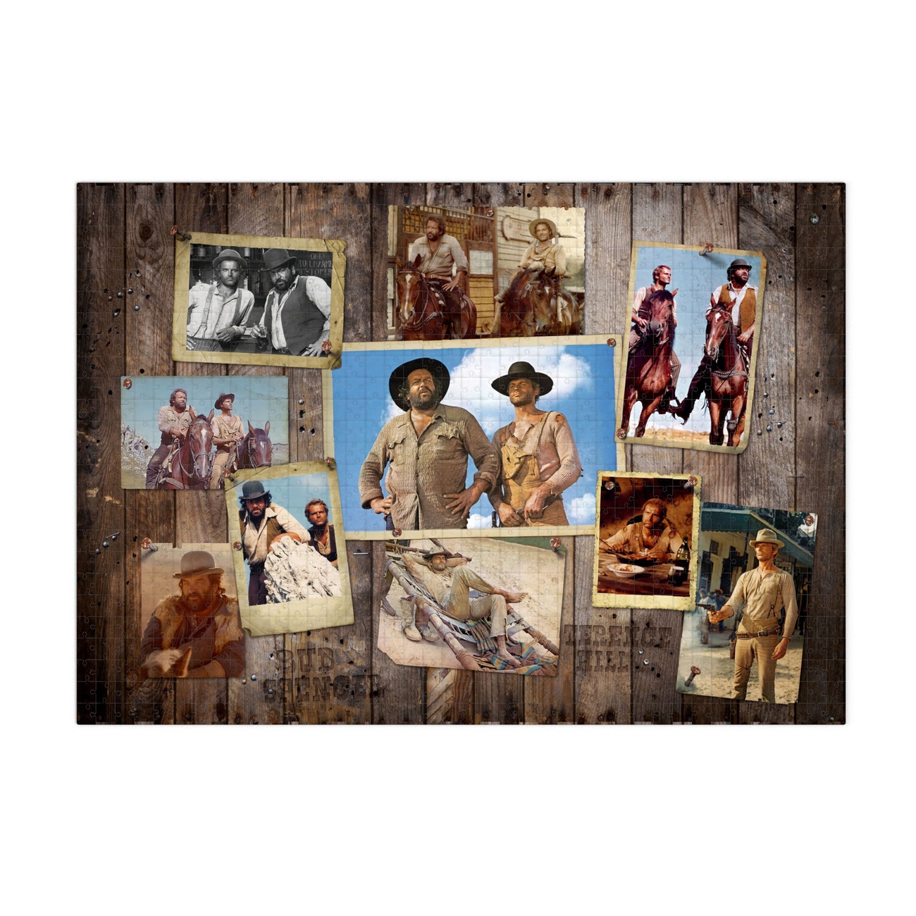 Bud Spencer & Terence Hill Puzzle Muro de fotos del oeste (1000 piezas)