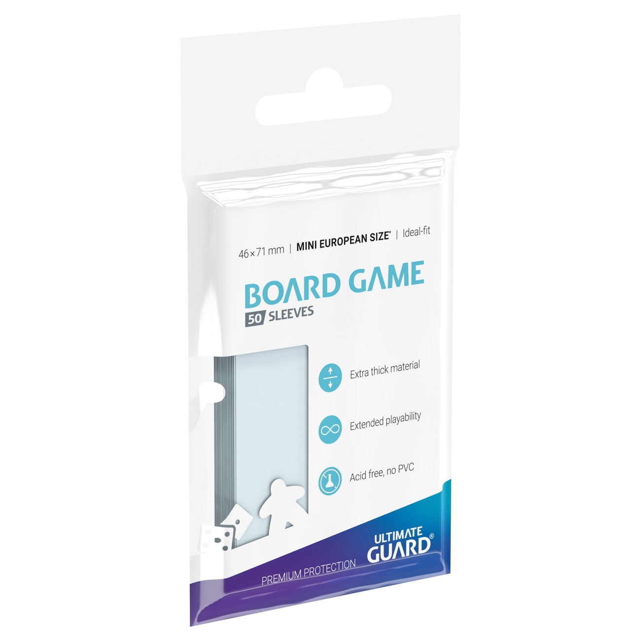 Ultimate Guard Fundas para juegos de mesa (50) - Mini Europeo - Ultimate Guard