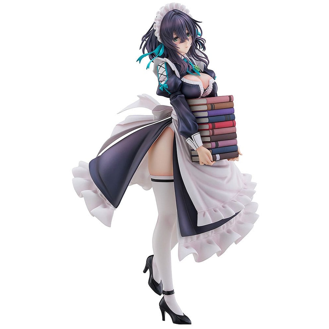 Statua PVC Illustrazione Originale 1 6 Maid Maison Hanikami Kanojo Hikage Chigami Illustrazione di Piromizu 28 cm