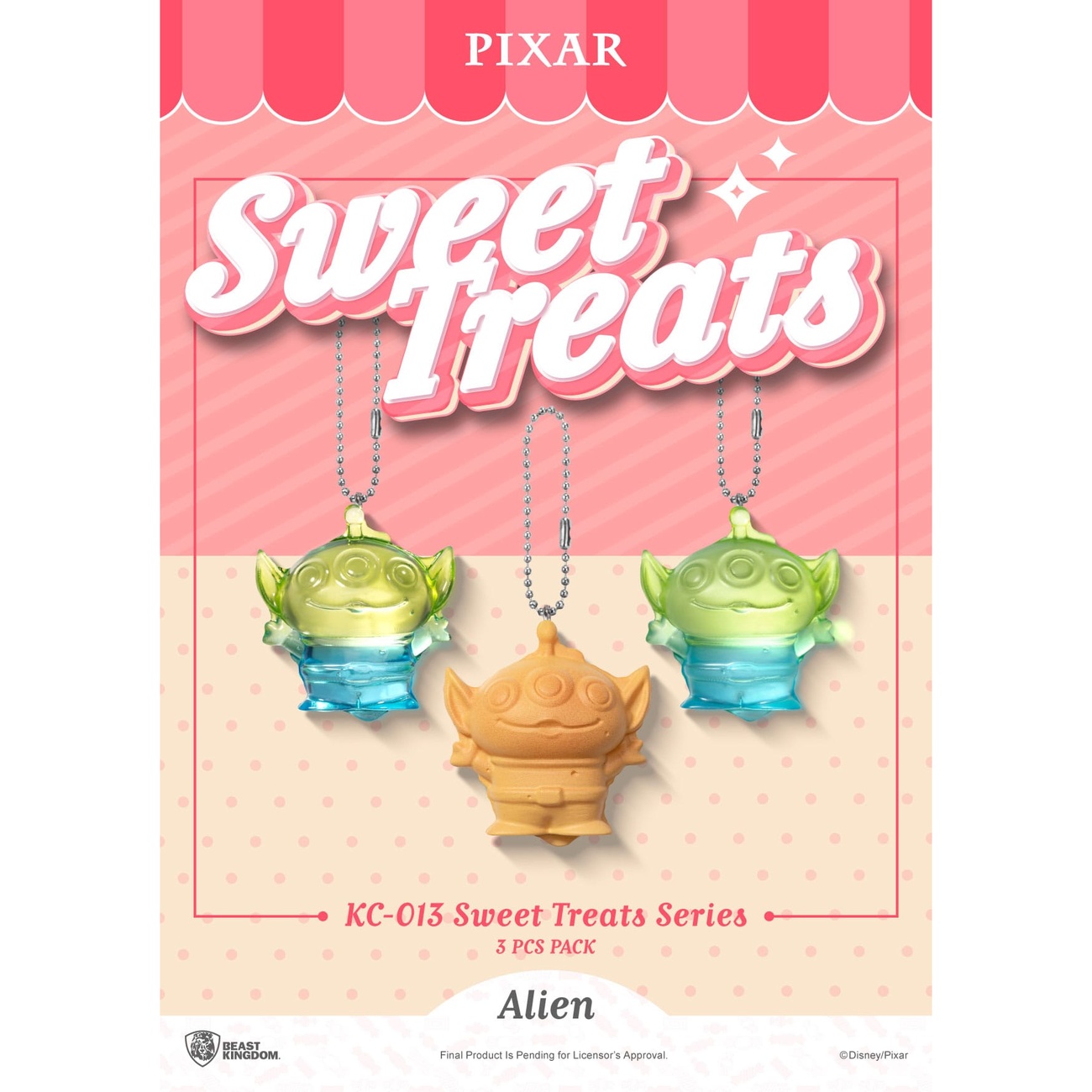 Pixar Sweet Treats Series Schlüsselanhänger 3er-Pack 4 cm - mb1071