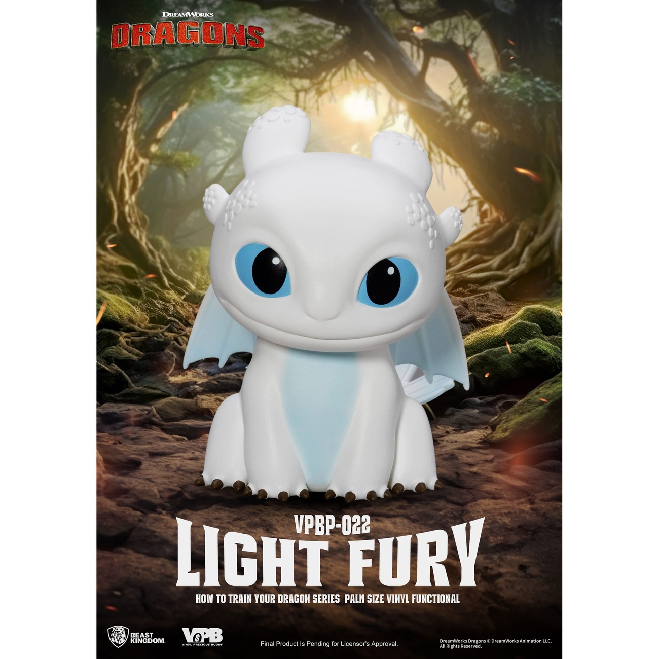 How to Train Your Dragon Piggy Vinyl Money Box Light Fury 12 cm - Beast Kingdom Toys