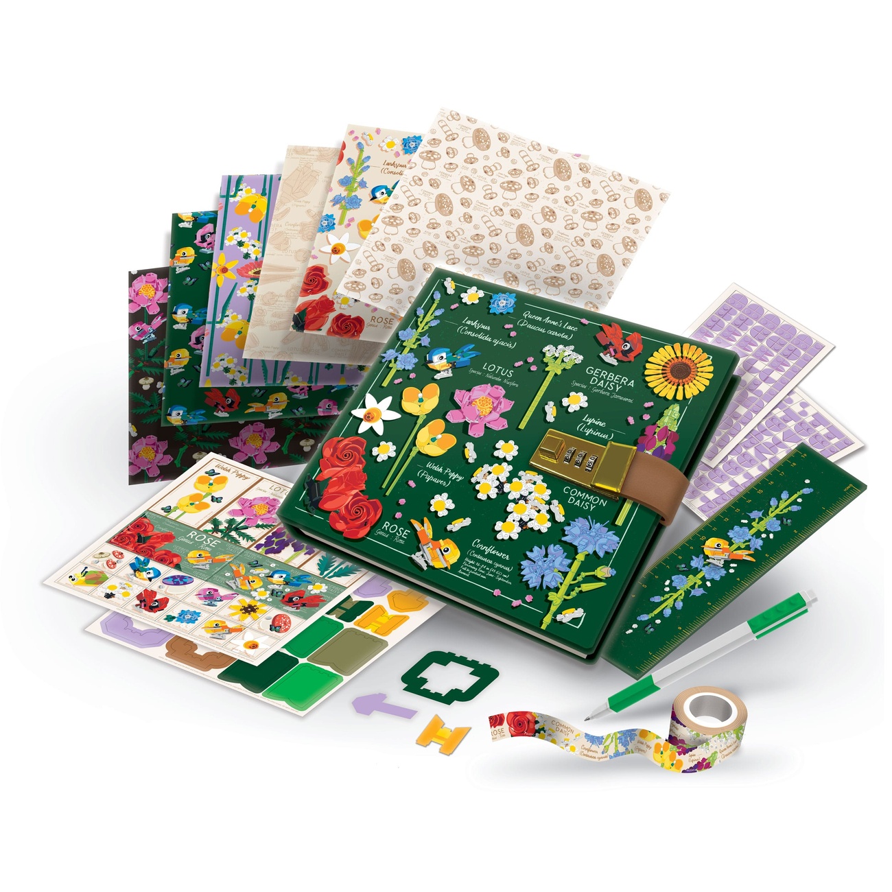 LEGO Tagebuch Set mit Schloss Botanicals - mb1063