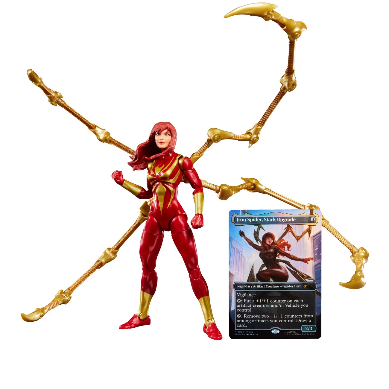 Marvel Legends Magic: The Gathering actiefiguur Mary Jane Watson (Iron Spider) (incl. exclusieve foil-kaart) 15 cm - Shepperton Design Studios