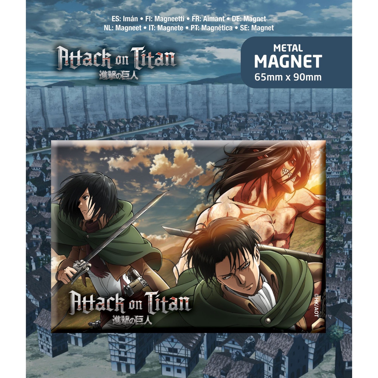 Attack on Titan Magnet Trio