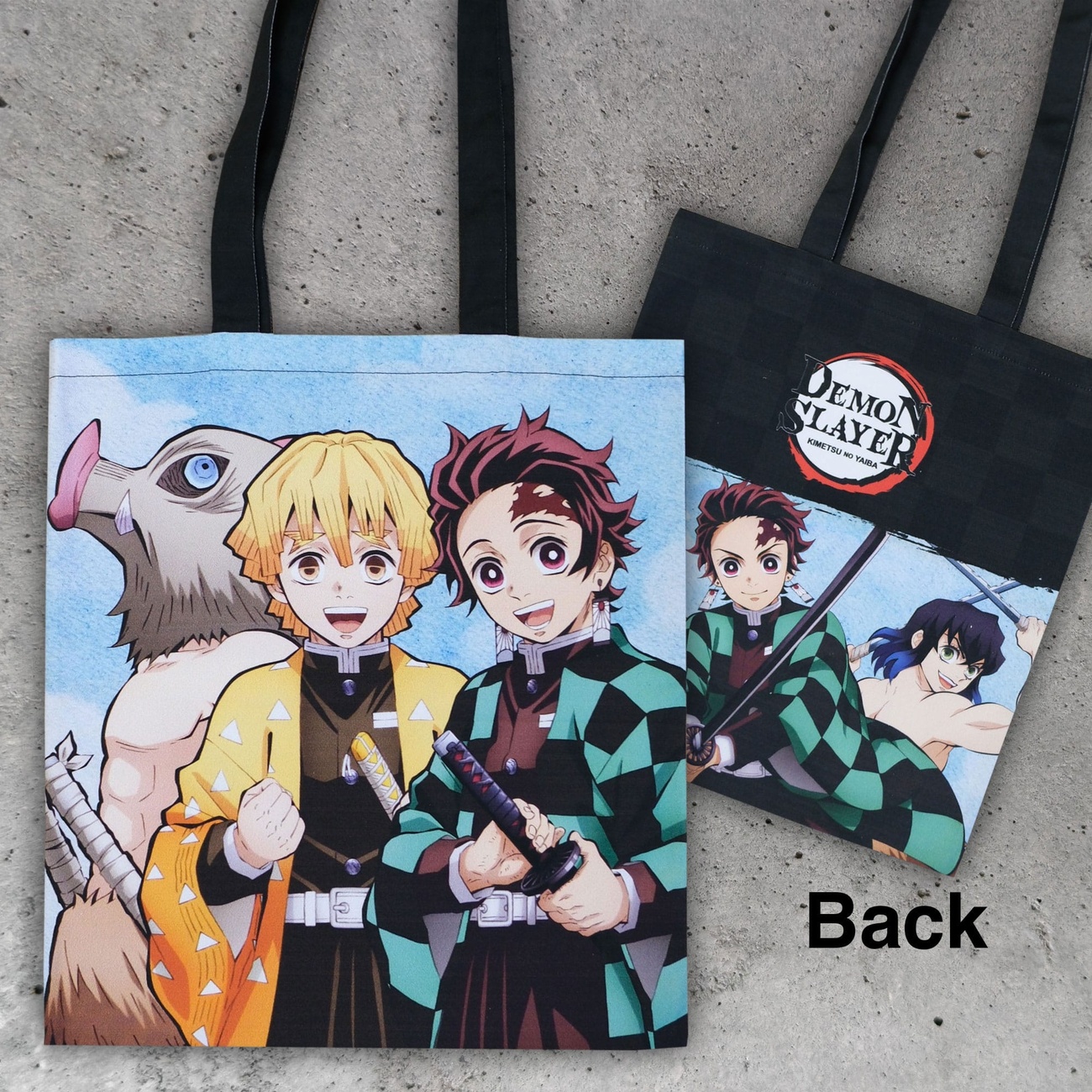 Demon Slayer: Kimetsu no Yaiba Borsa shopper Inosuke, Zenitsu, Tanjiro