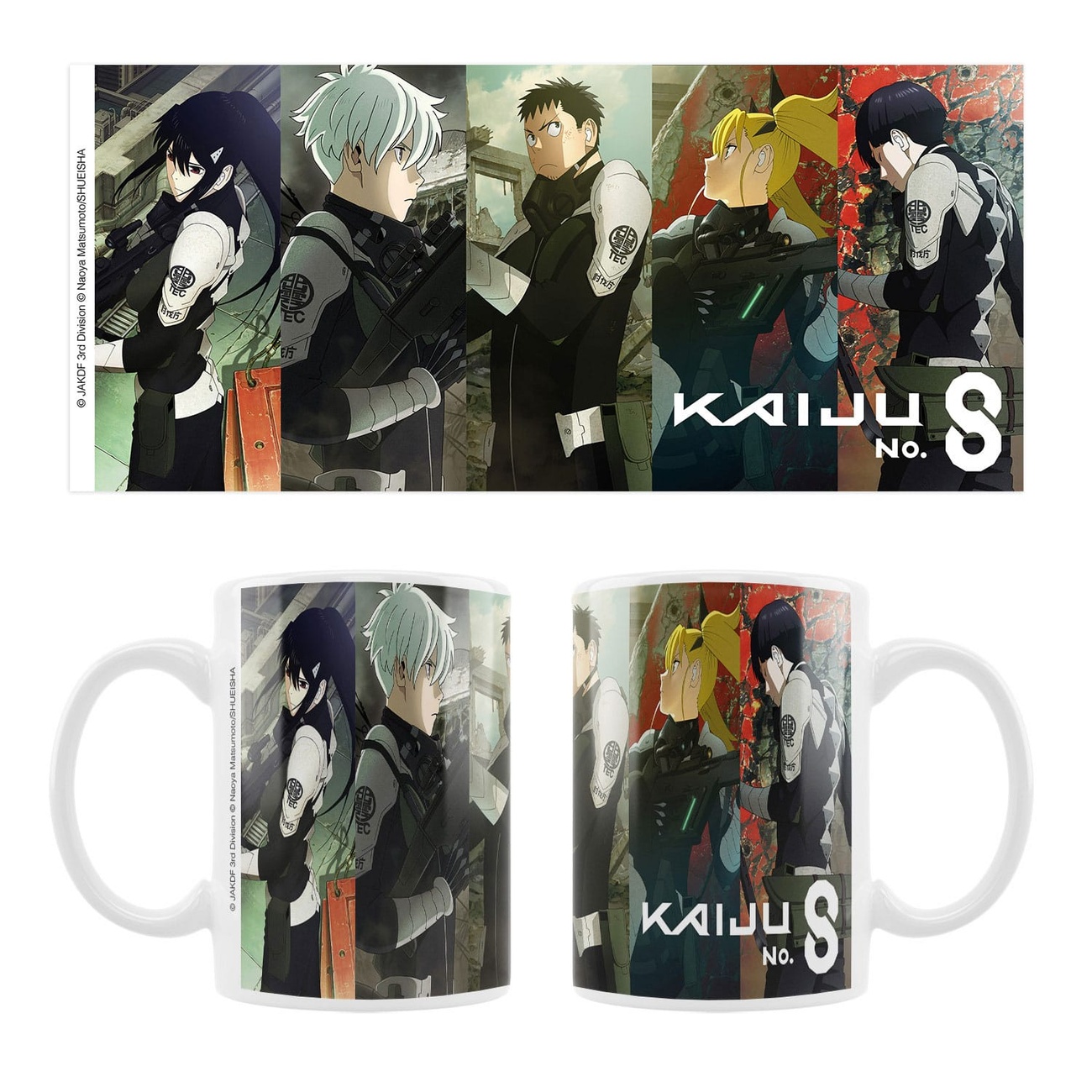 Kaiju No. 8 Ceramic Mug Mina, Reno, Kafka, Kikoru, Hoshina - Sanrio