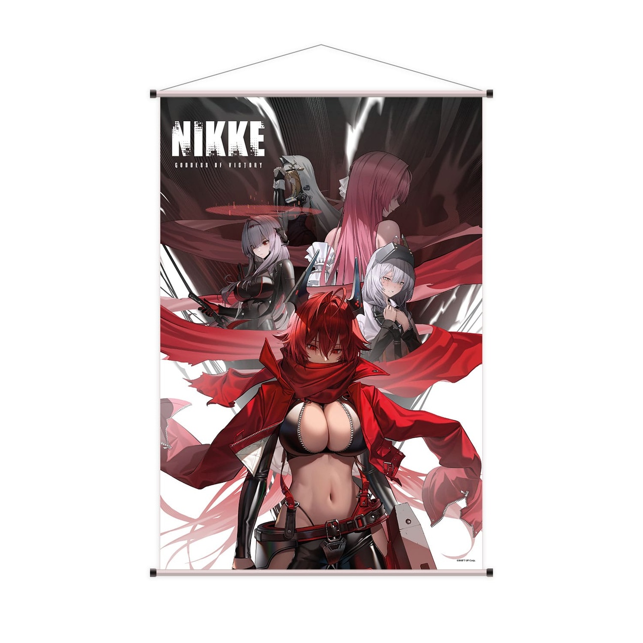 Goddess of Victory: Nikke Wall Scroll Red Hood, Snow White, Scarlet, Dorothy & Rapunzel 60 x 90 cm - Sanrio