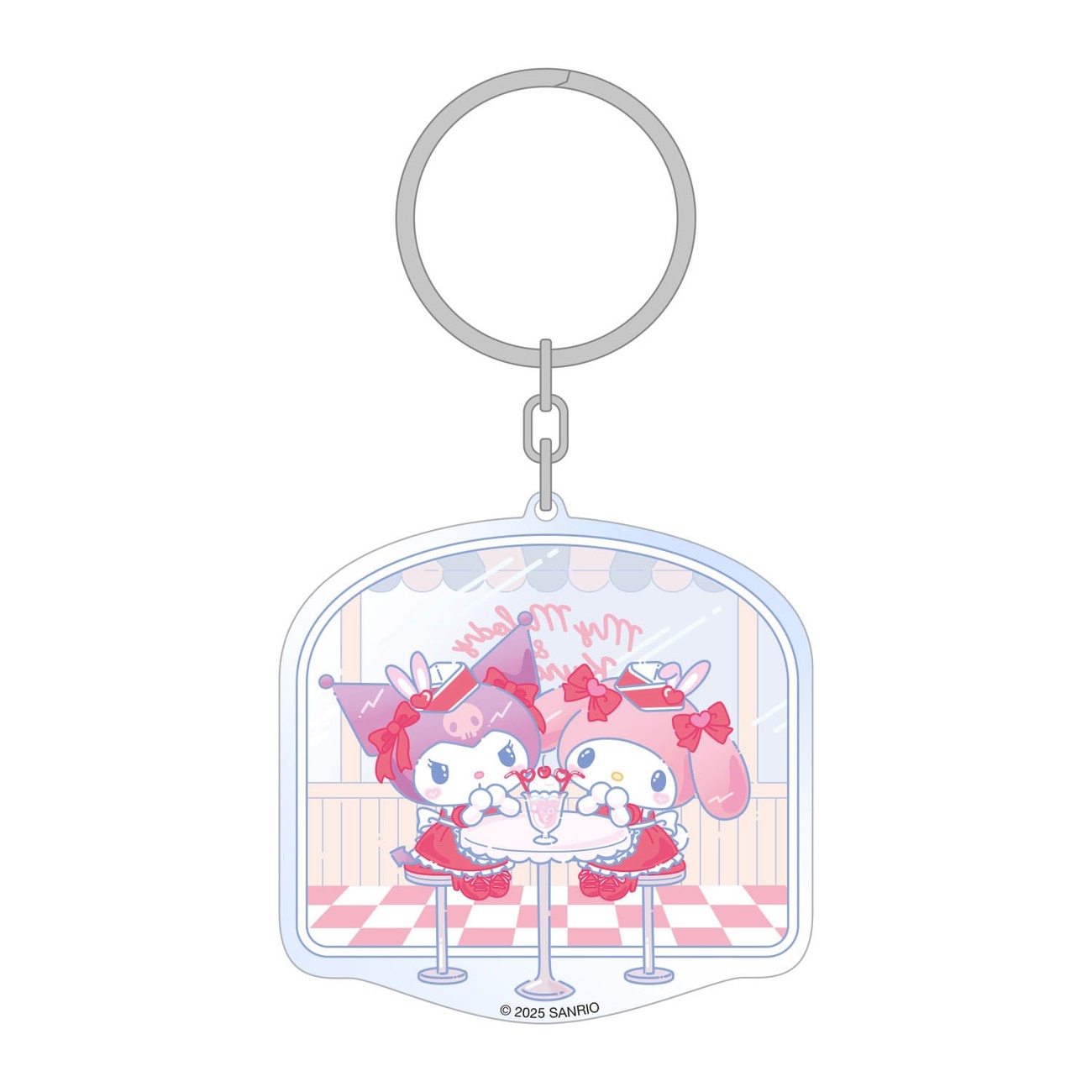 Sanrio Acrylic Keychain Hello Kitty & Friends American Diner 6 cm - Sanrio