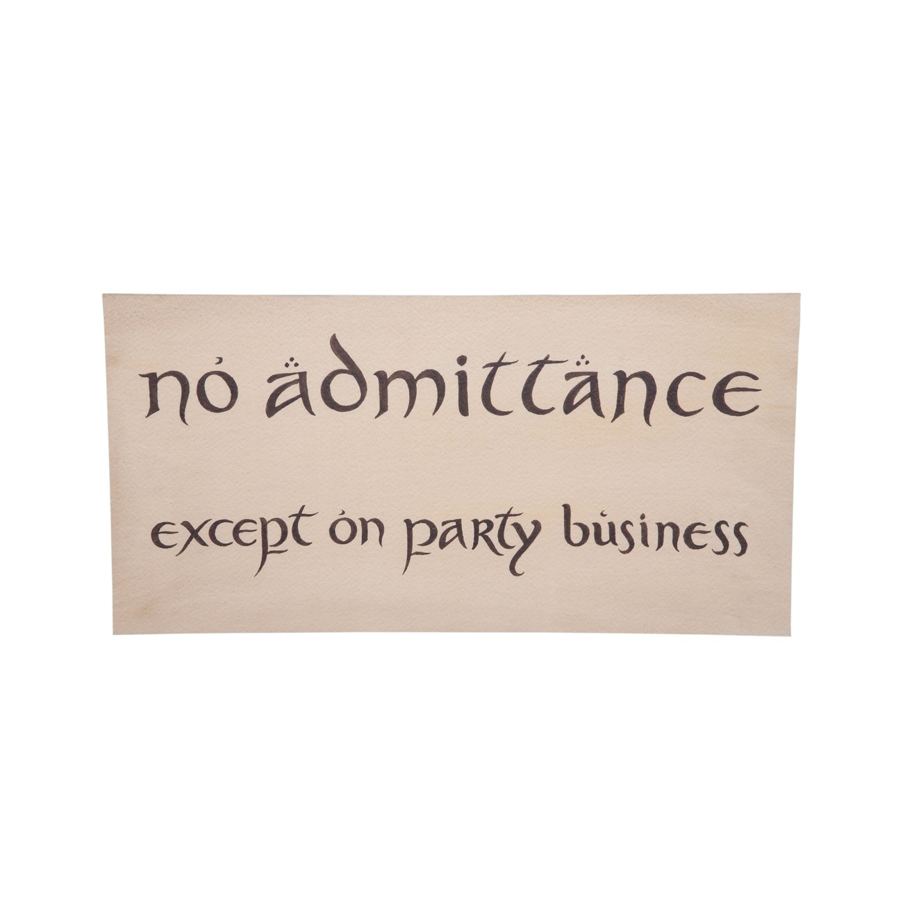 El Hobbit Réplica Escudo No Admittance - FiGGYZ