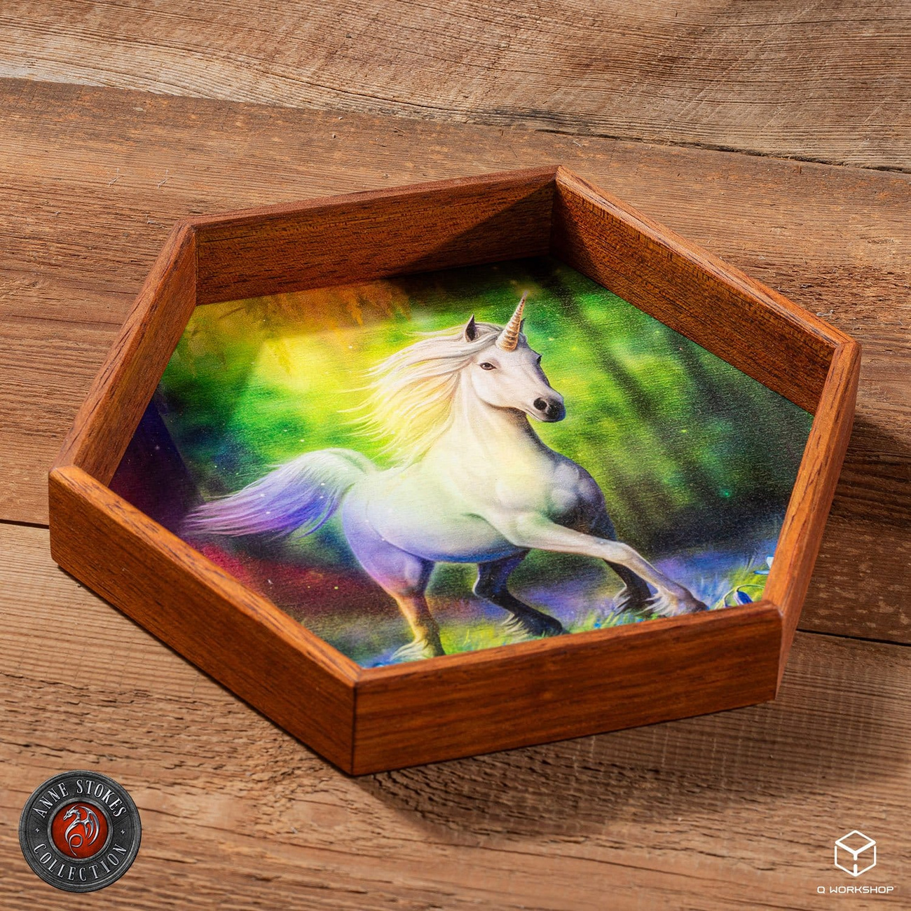 Anne Stokes Dice Tray Chase The Rainbow 20 cm - mb1044