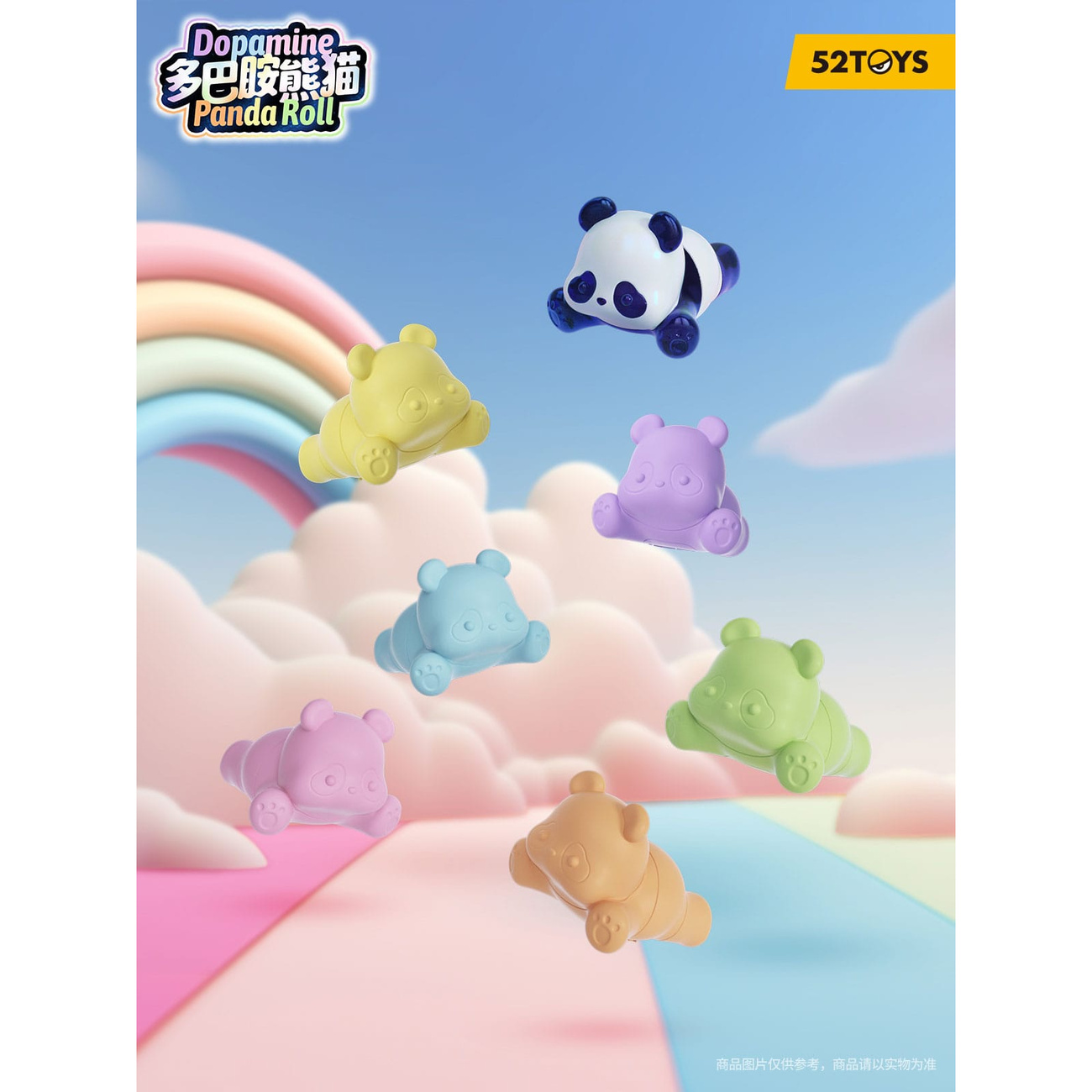 Panda Roll Blind Box figuren assortiment Dopamine Pandas 3 cm (6) - POP MART