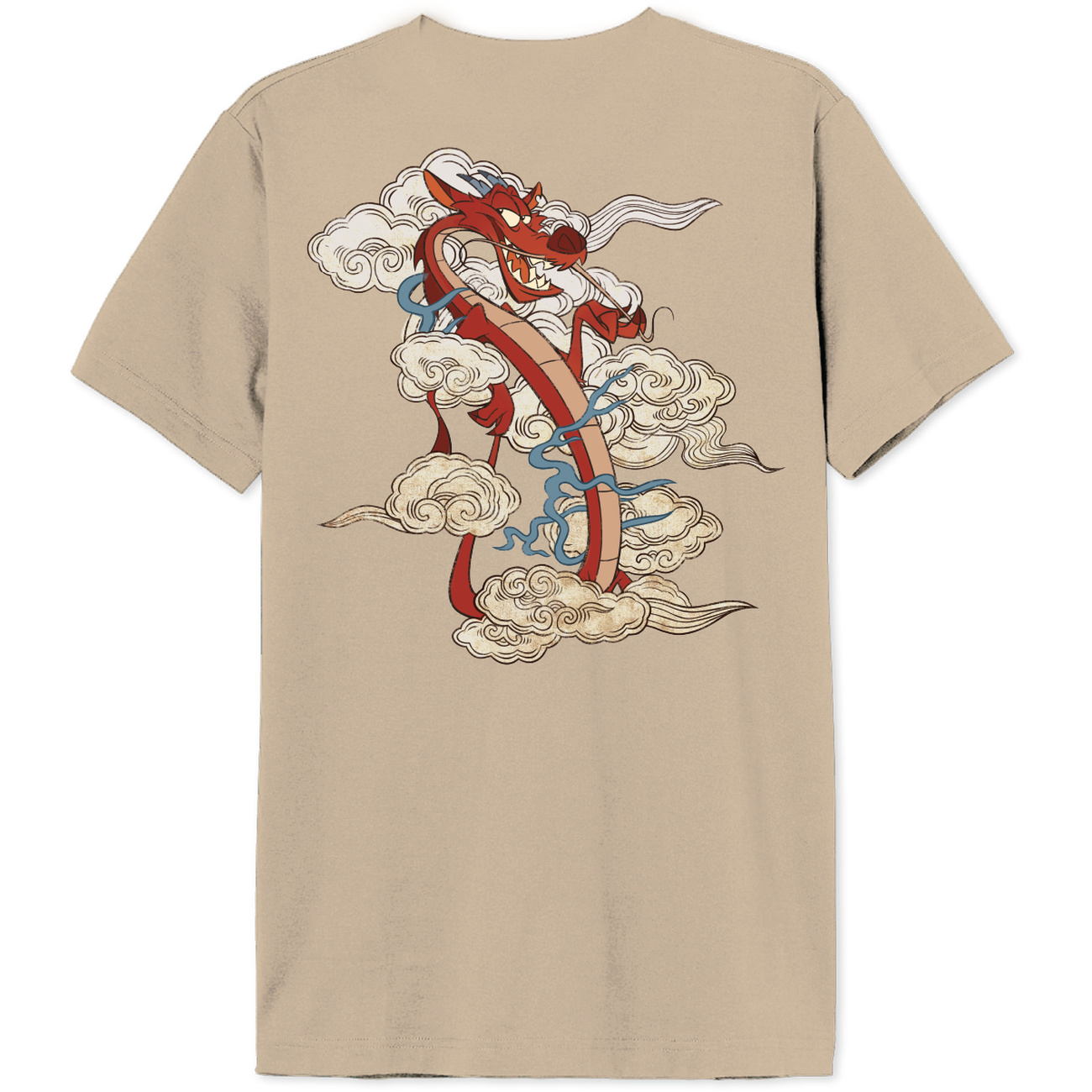 Mulan - T-shirt Mushu beige - L - Beige