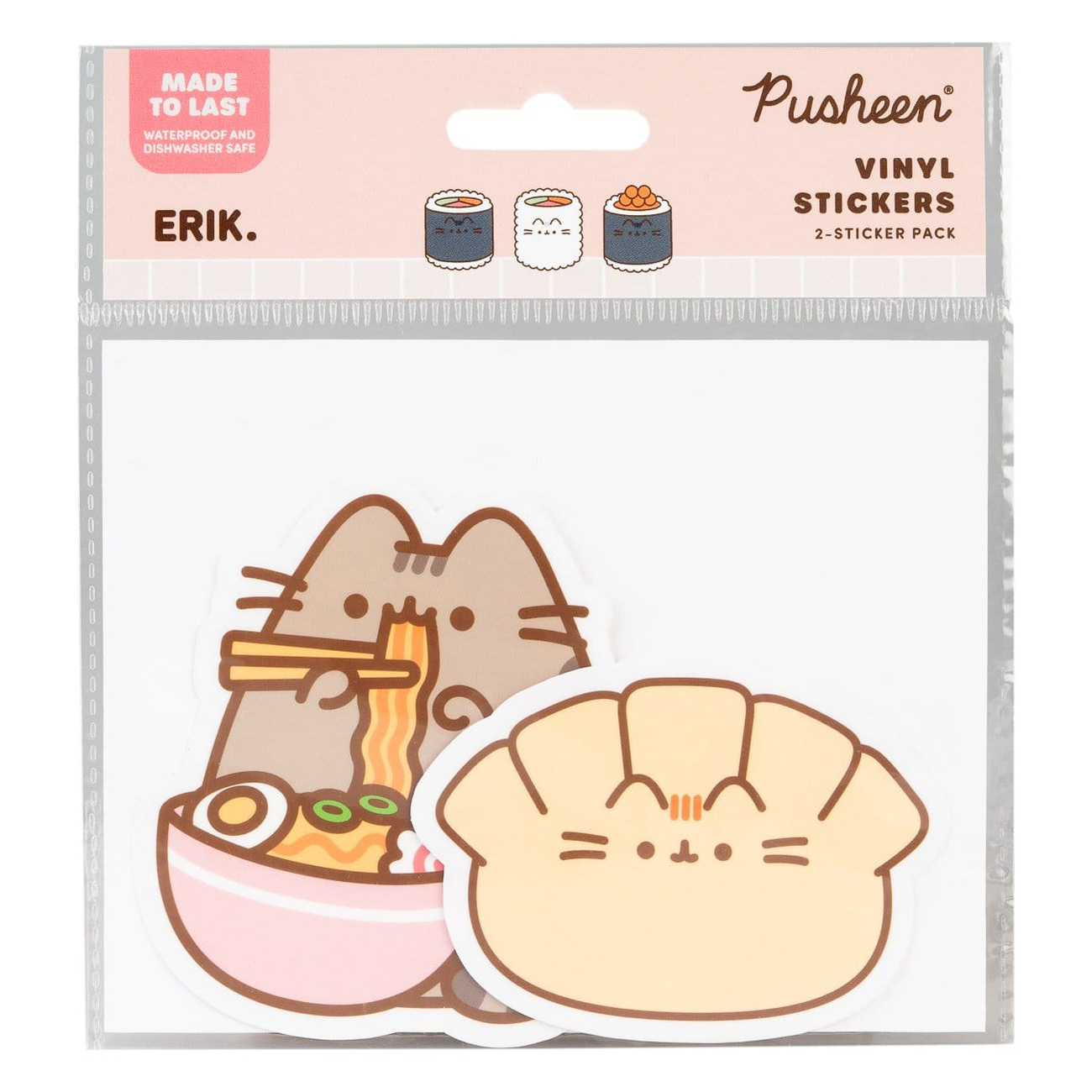 Pusheen Vinylstickers Sushi Roll Vol. 6 Set van 2 - Banpresto