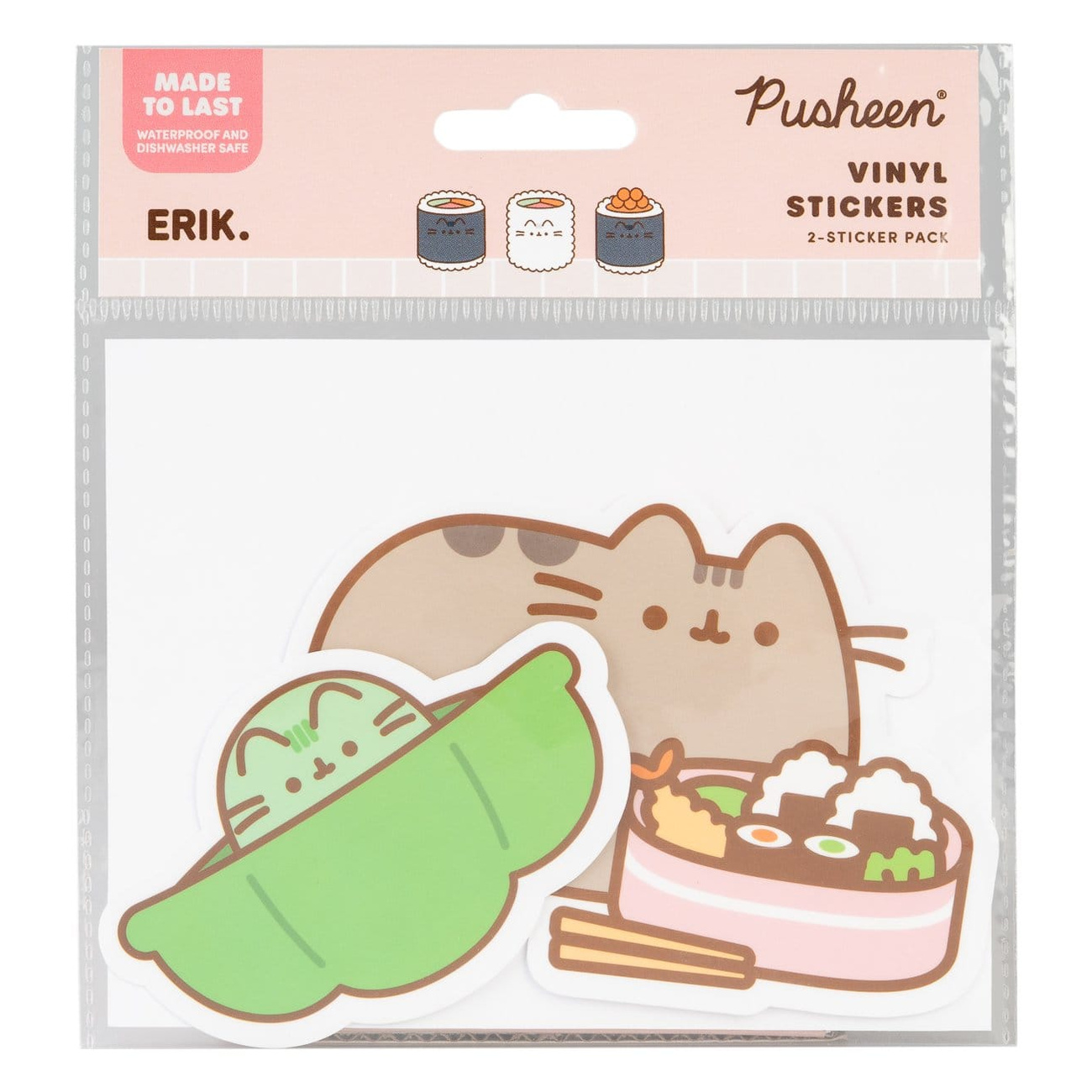 Pusheen Vinyl Stickers Sushi Roll Vol. 4 Set of 2 - Banpresto
