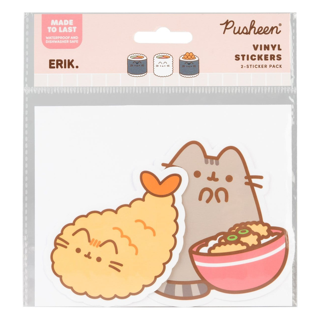 Pusheen Vinyl Sticker Sushi Roll Vol. 2 Set of 2 - Banpresto