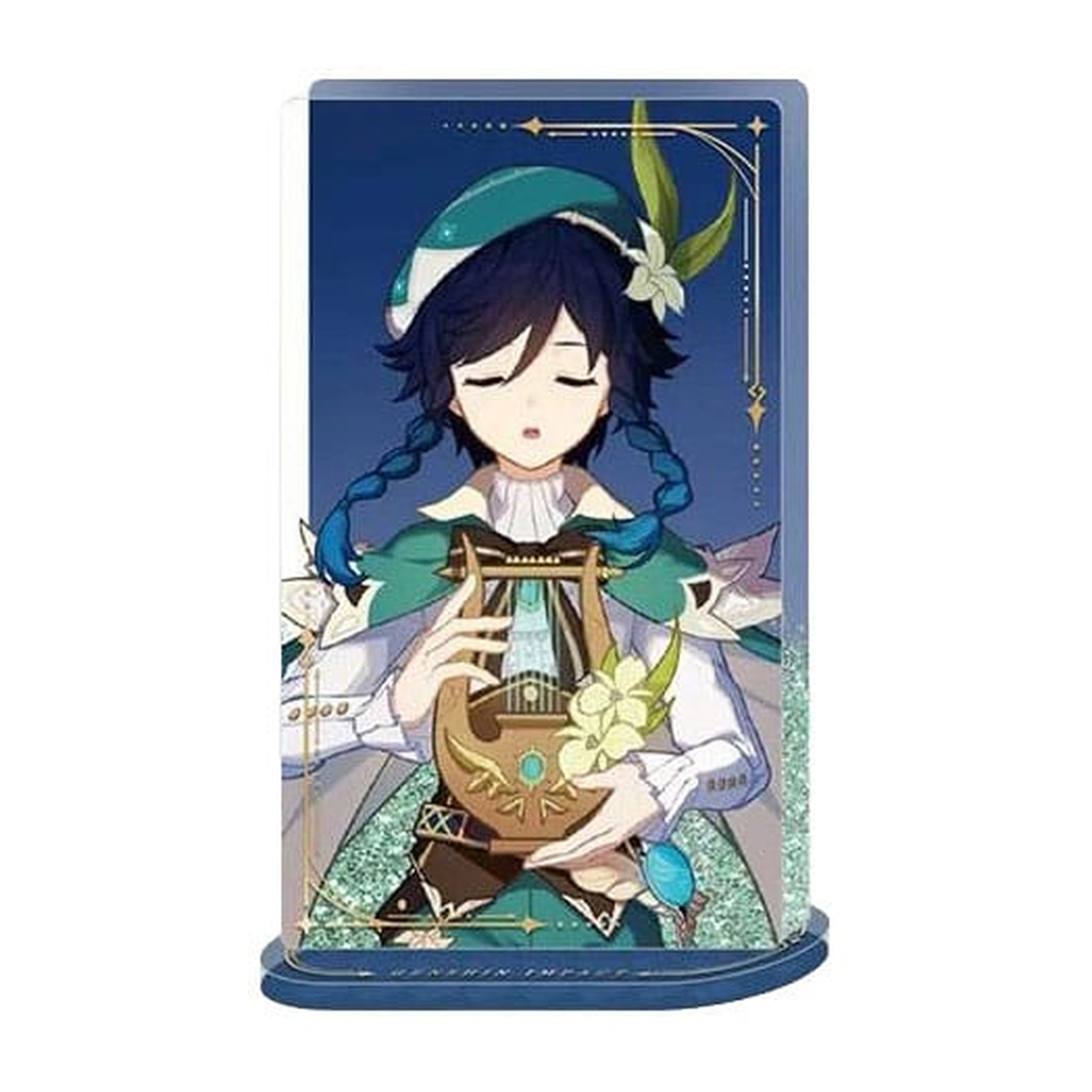 Genshin Impact Decorazione in acrilico con glitter: Venti 11 cm - Banpresto