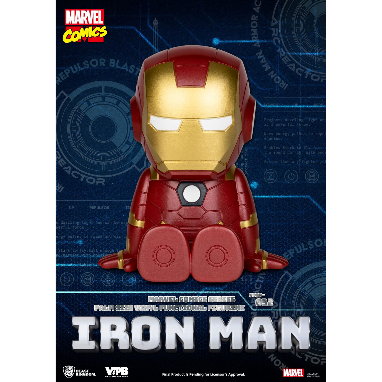 Marvel Comics Classic Piggy Hucha de vinilo Iron Man 12 cm